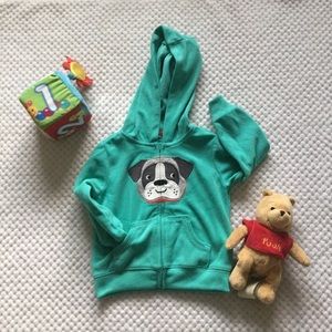 CARTER’S 12 month Puppy Hoodie NWOT